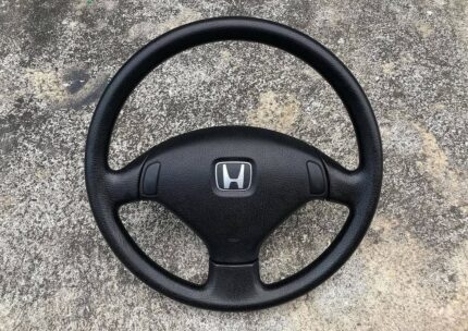 Original Black Steering wheel For 92-95 CIVIC EG, EJ1. Original leather