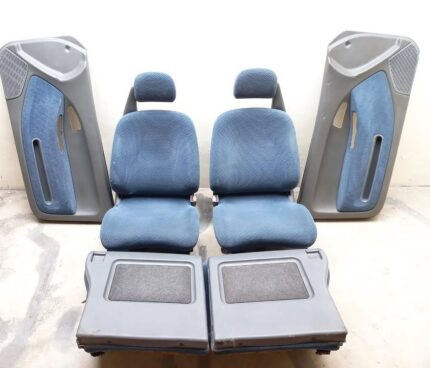 Honda Civic EG6 Interior Front seats, Rear seats and Door panels Blue Fabric with Gray Cover
